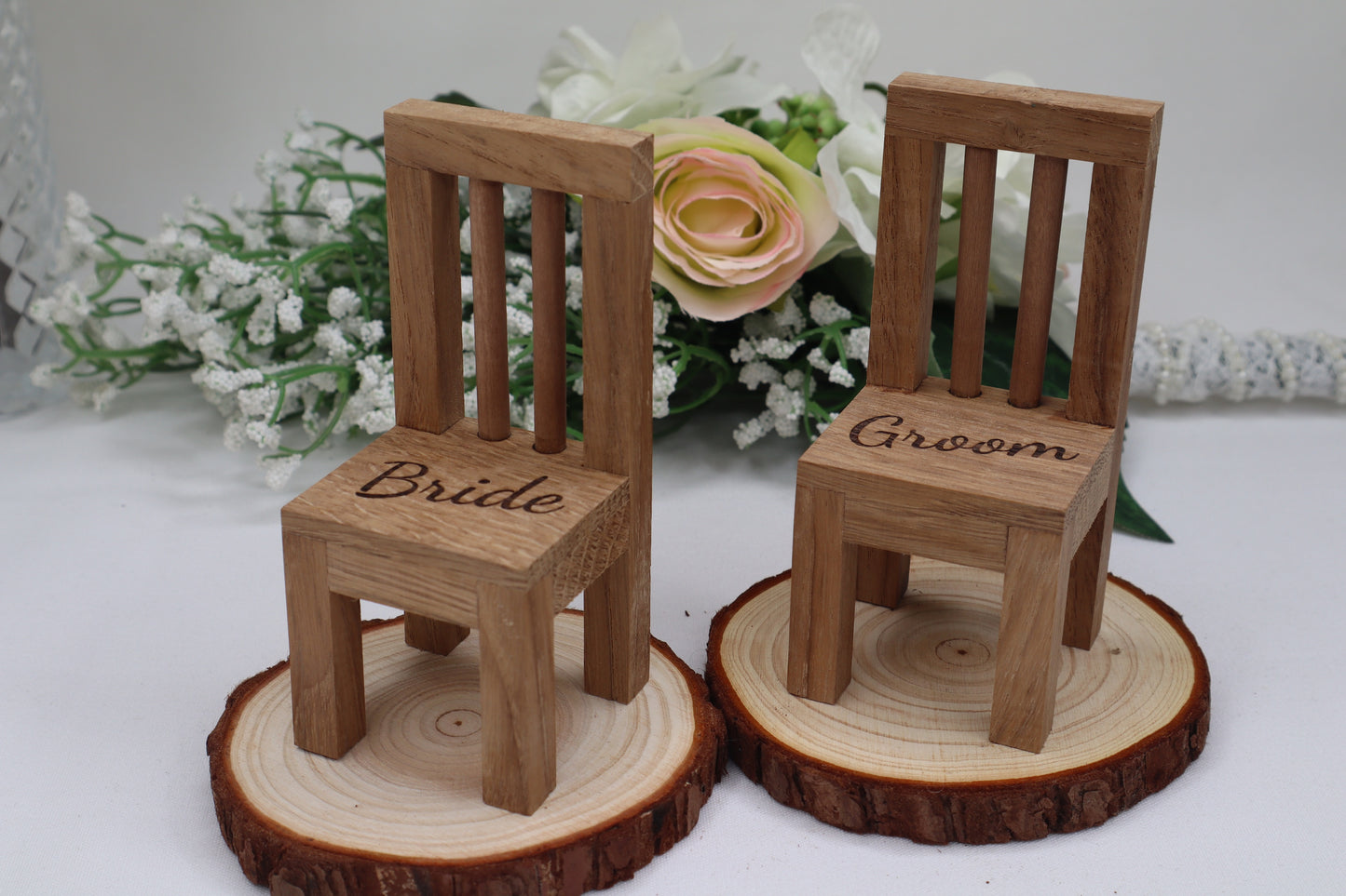 Chestnut handmade mini chair name place