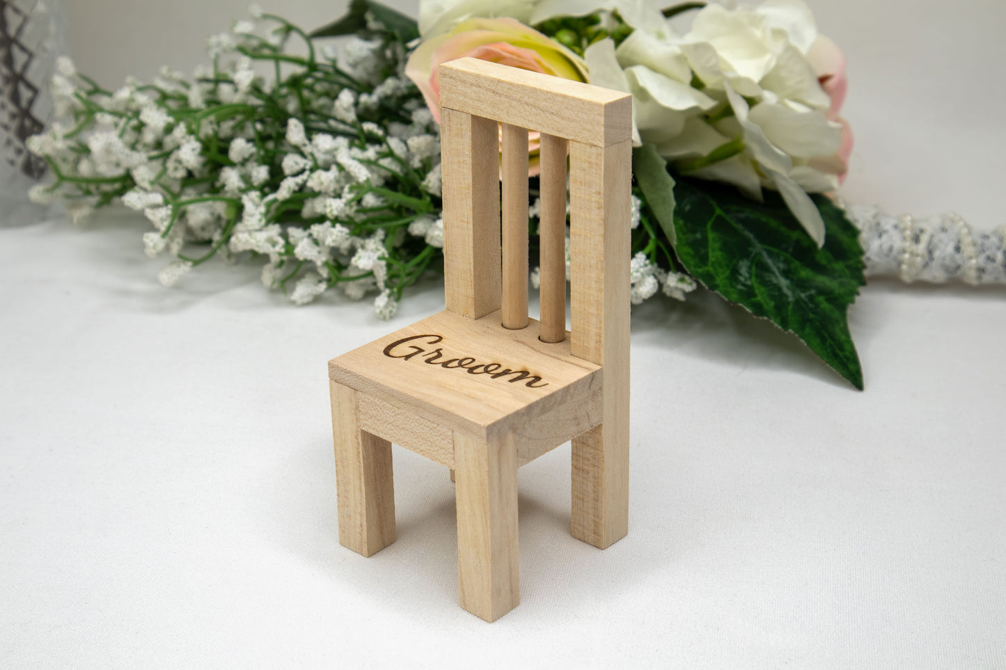 Beech handmade mini chair name place